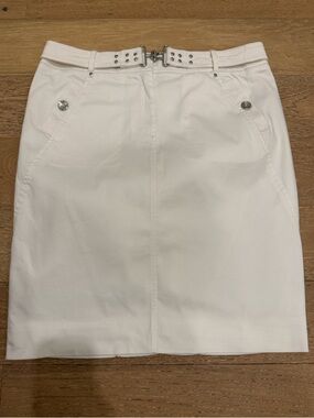 White House Black Market White Skirt